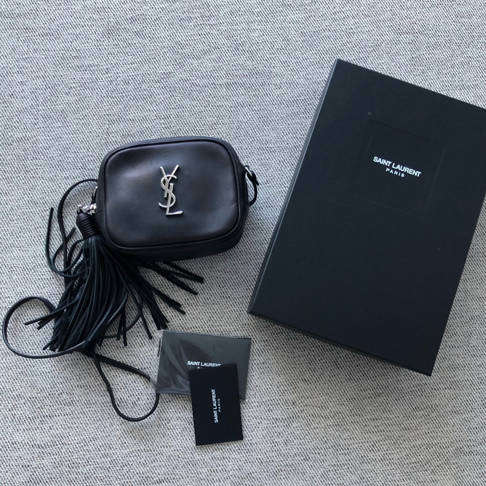 YSL Saint Laurent Blogger Bag Black & Silver